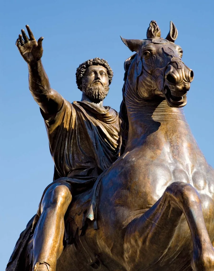 Bronze equestrian statue of Marcus Aurelius