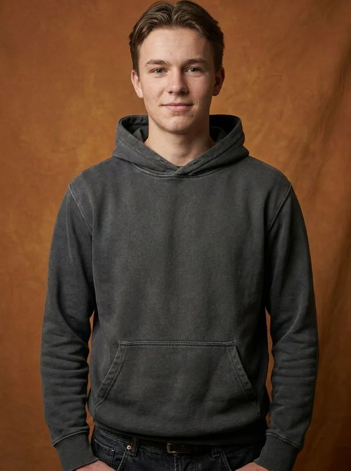 Portrait of a man looking straight into the camera