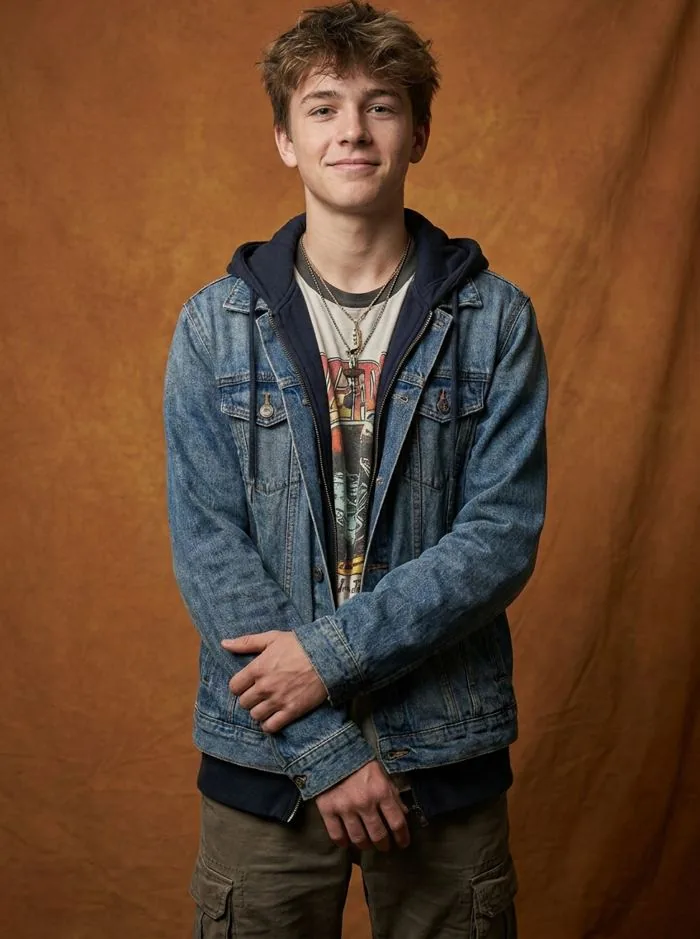 Portrait of a man looking straight into the camera