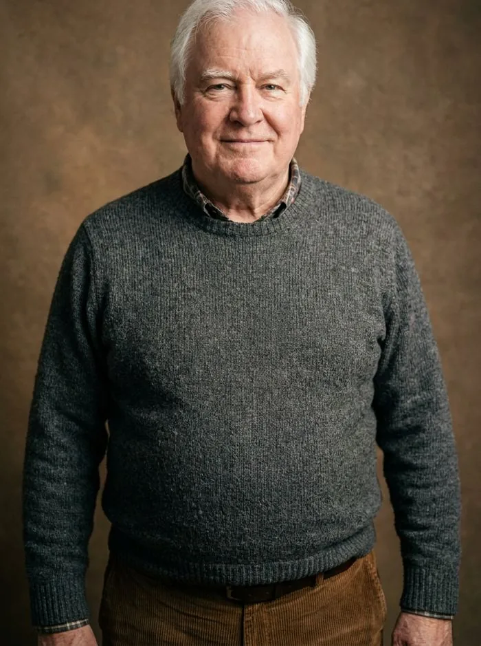 Portrait of a man looking straight into the camera