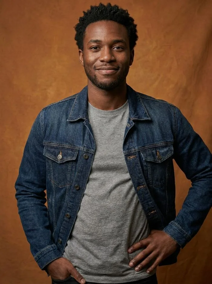 Portrait of a man looking straight into the camera